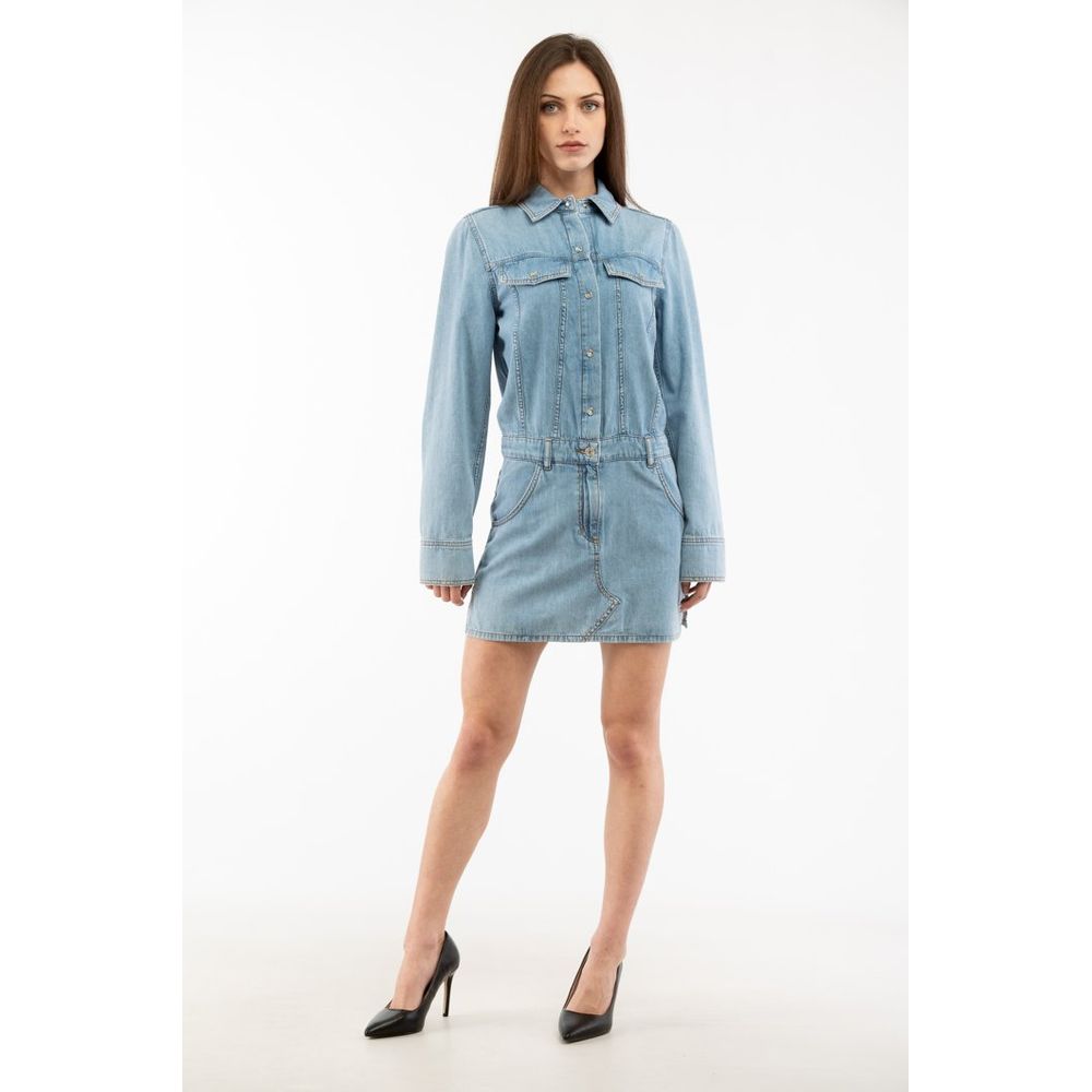 Moschino Multicolor Cotton Casual Dress