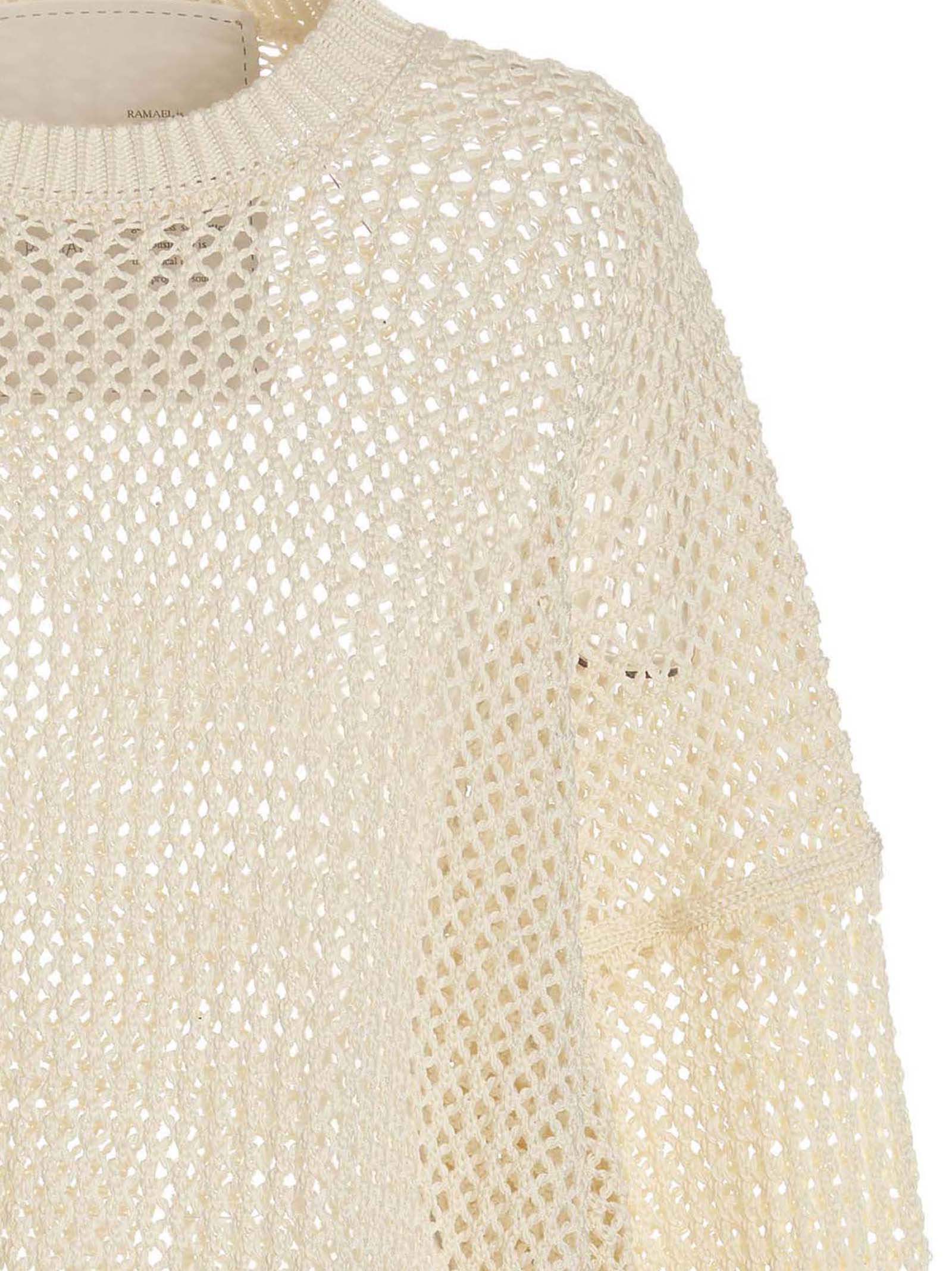 RAMAEL White Cotton Short Dress