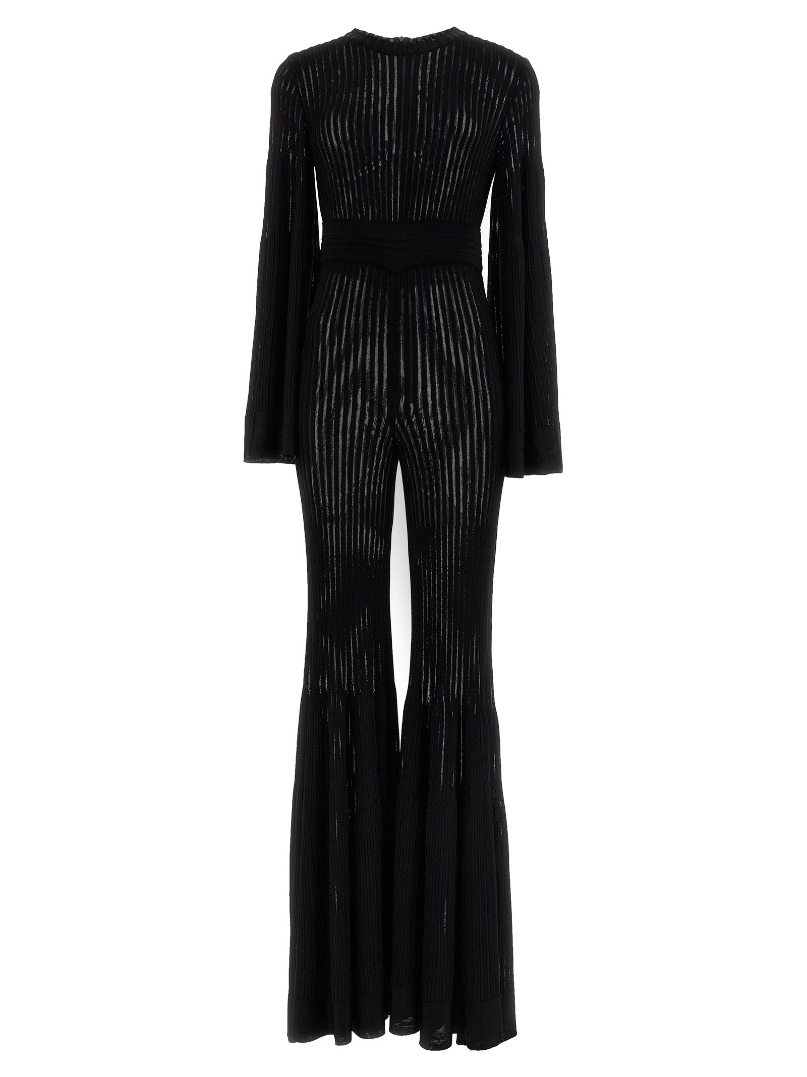 ANTONINO VALENTI Black Viscose Jumpsuit