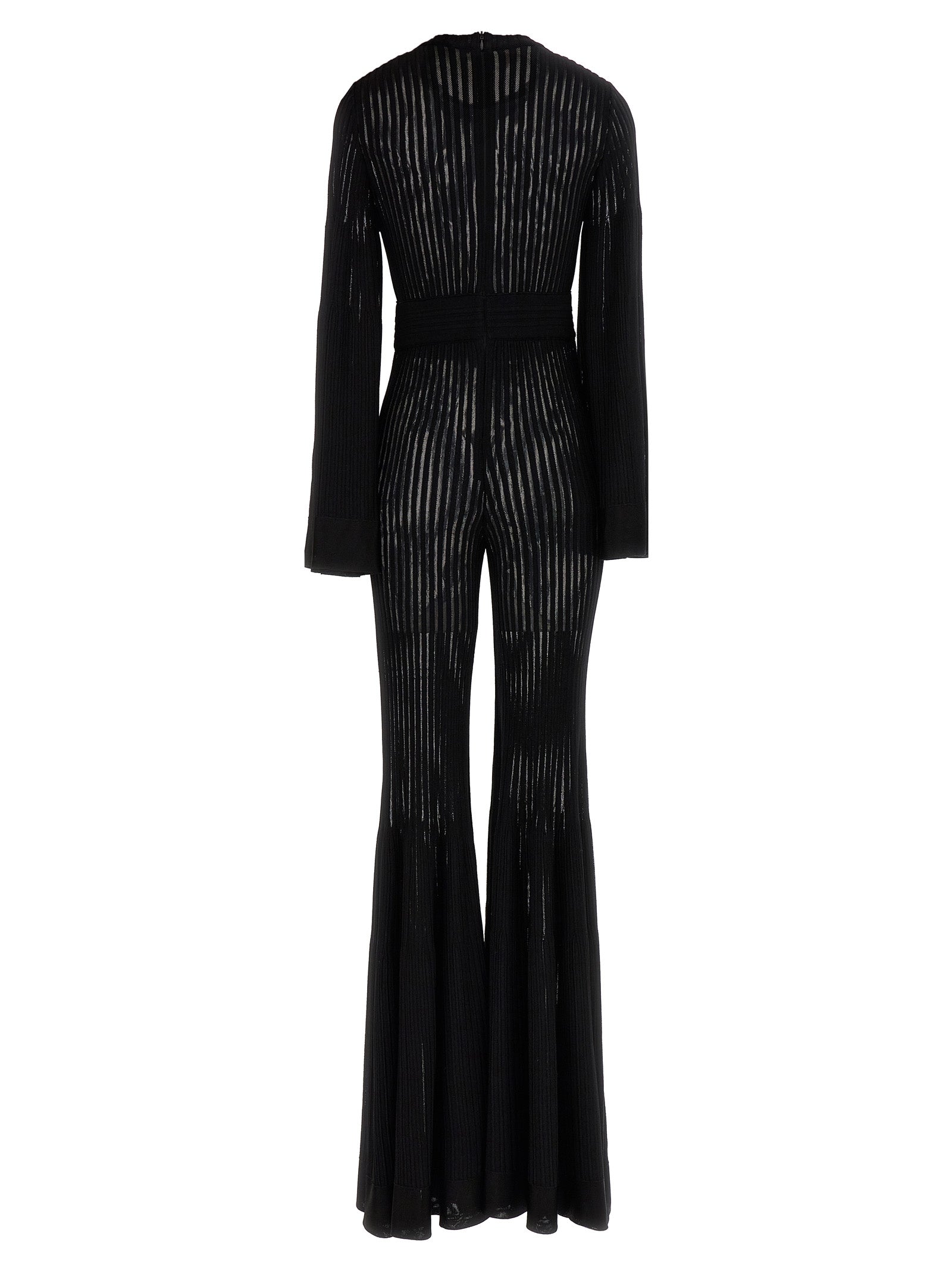 ANTONINO VALENTI Black Viscose Jumpsuit