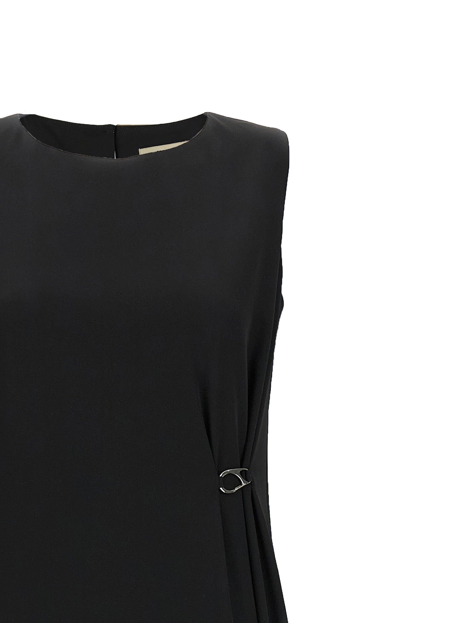 Herno Black Polyester Long Dress