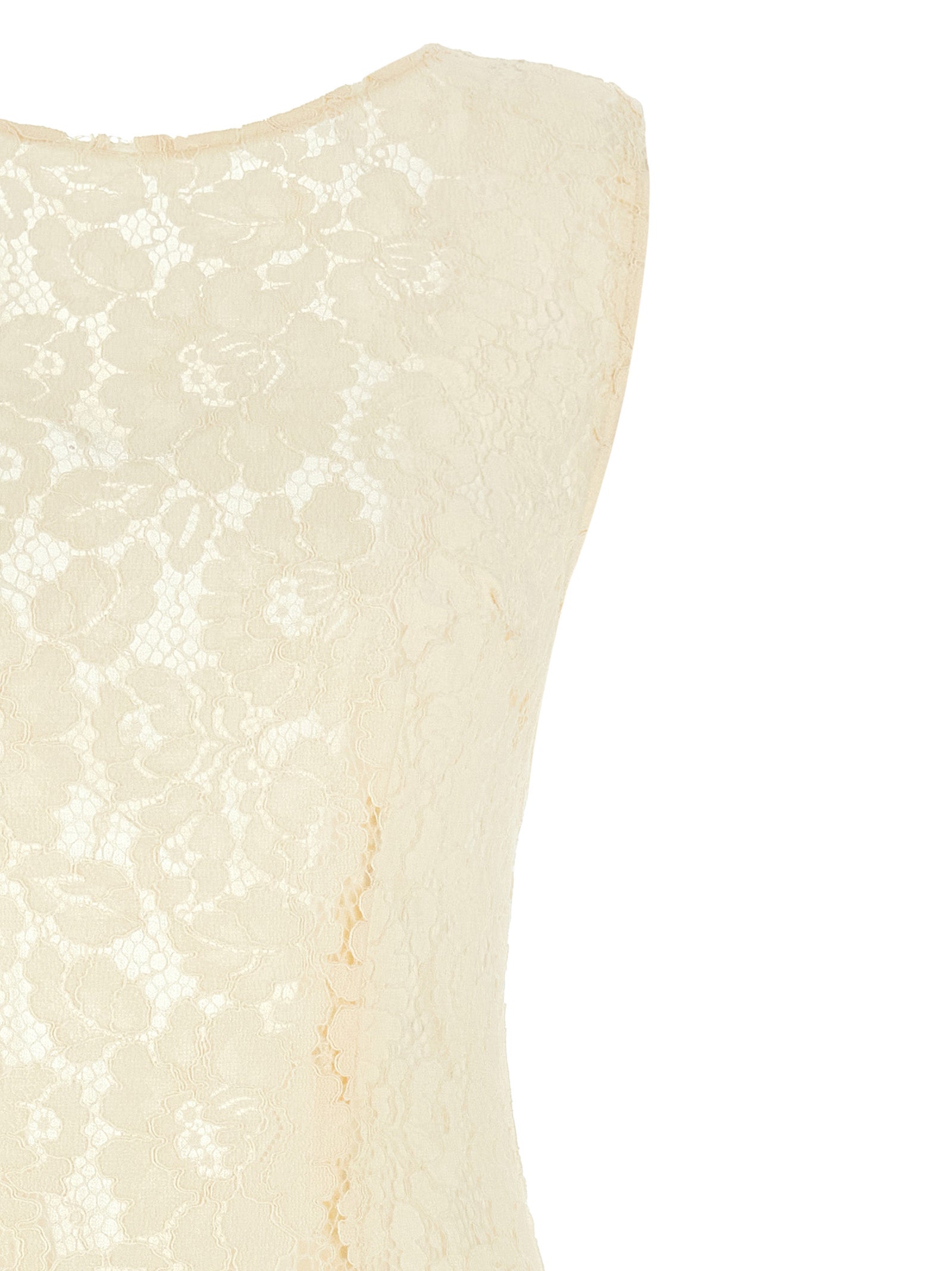 PINKO White Cotton Midi Dress