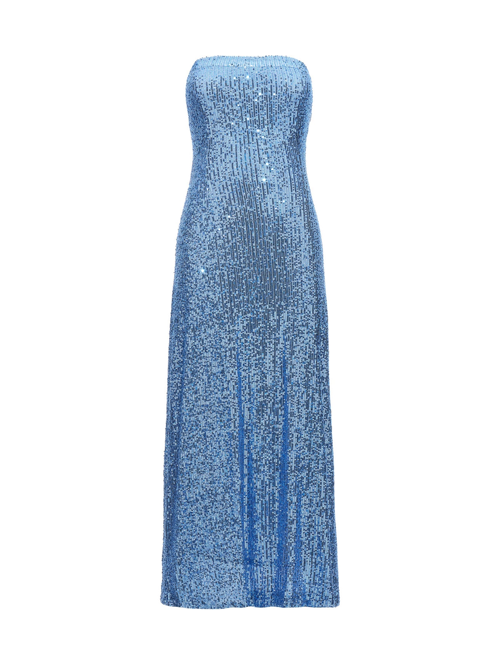 LE TWINS Blue Polyester Long Dress