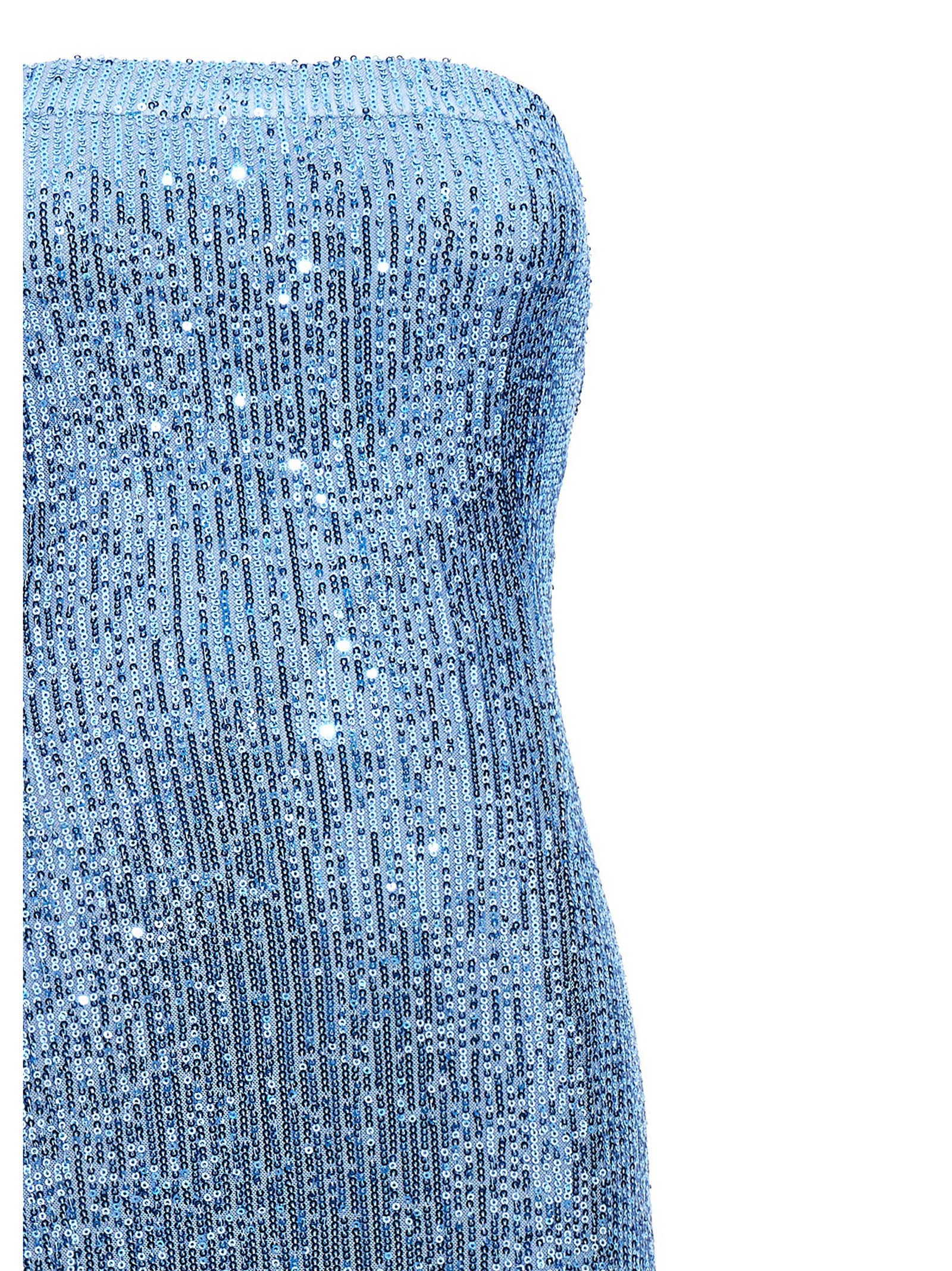 LE TWINS Blue Polyester Long Dress