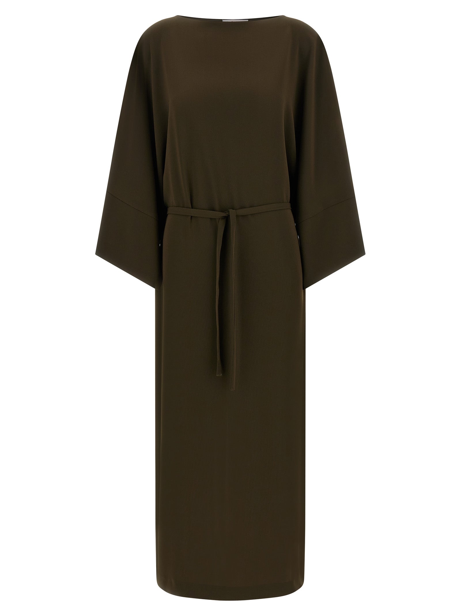 Alberto Biani Brown Triacetate Casual Dress