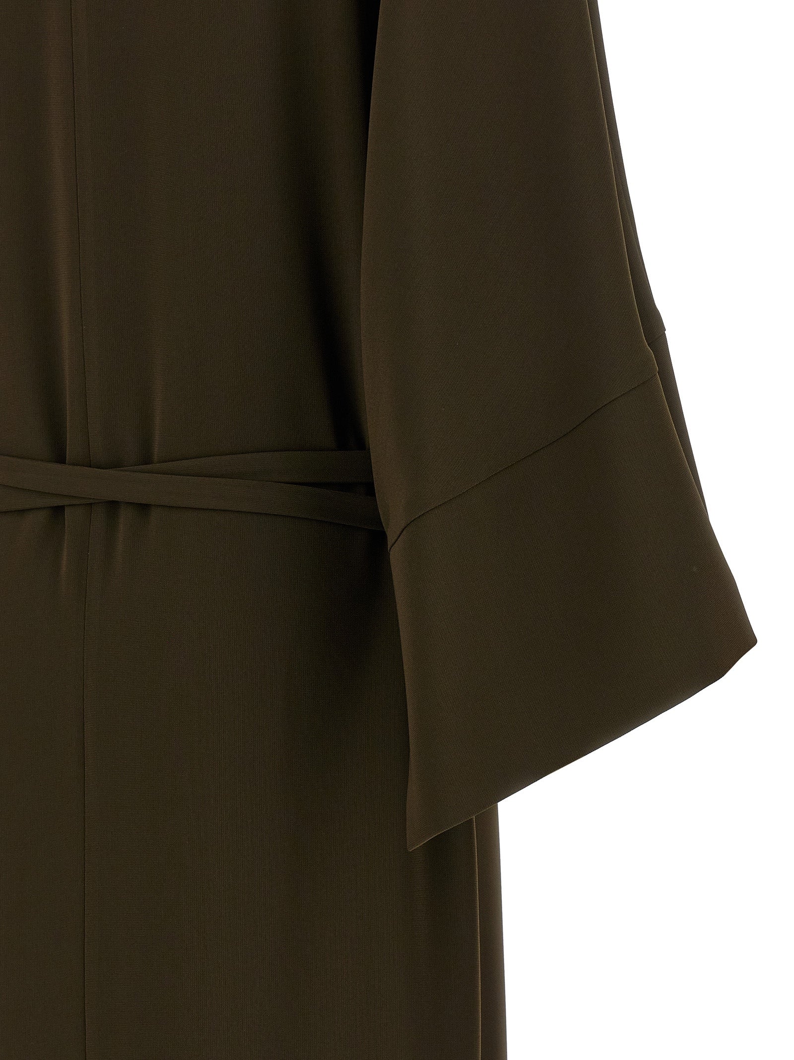 Alberto Biani Brown Triacetate Casual Dress