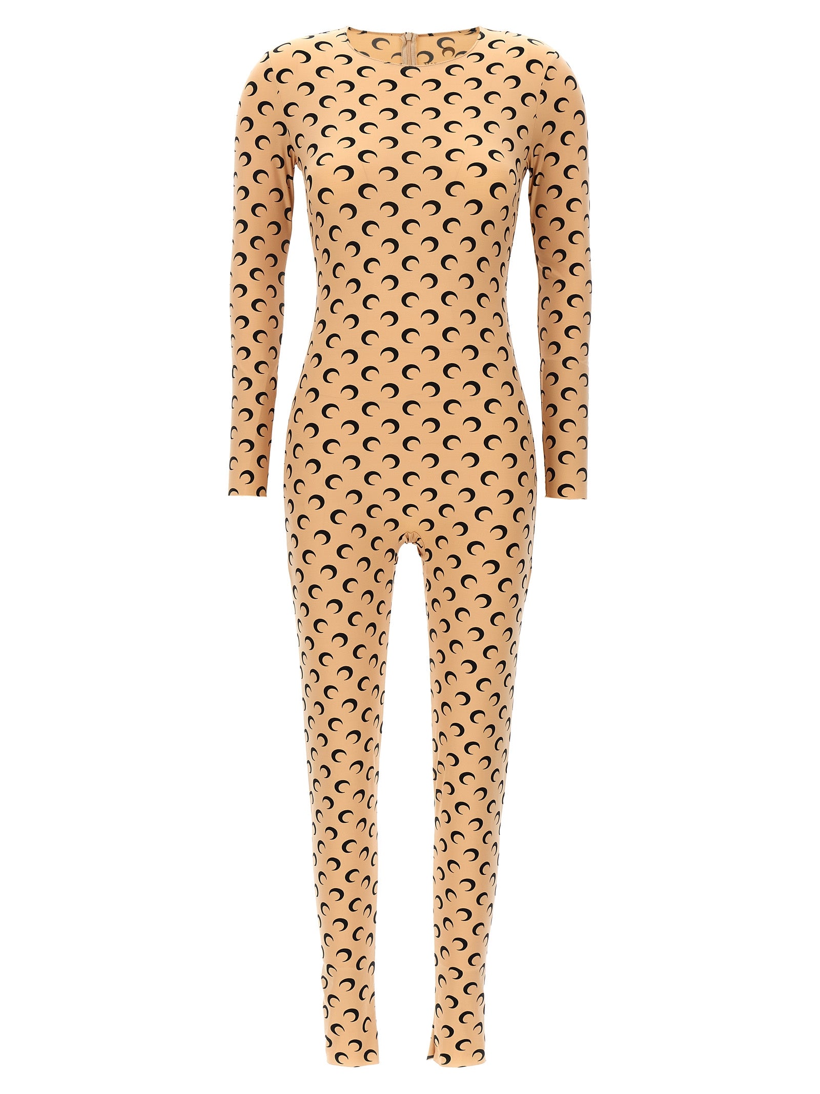 Marine Serre Beige Polyamide Jumpsuit