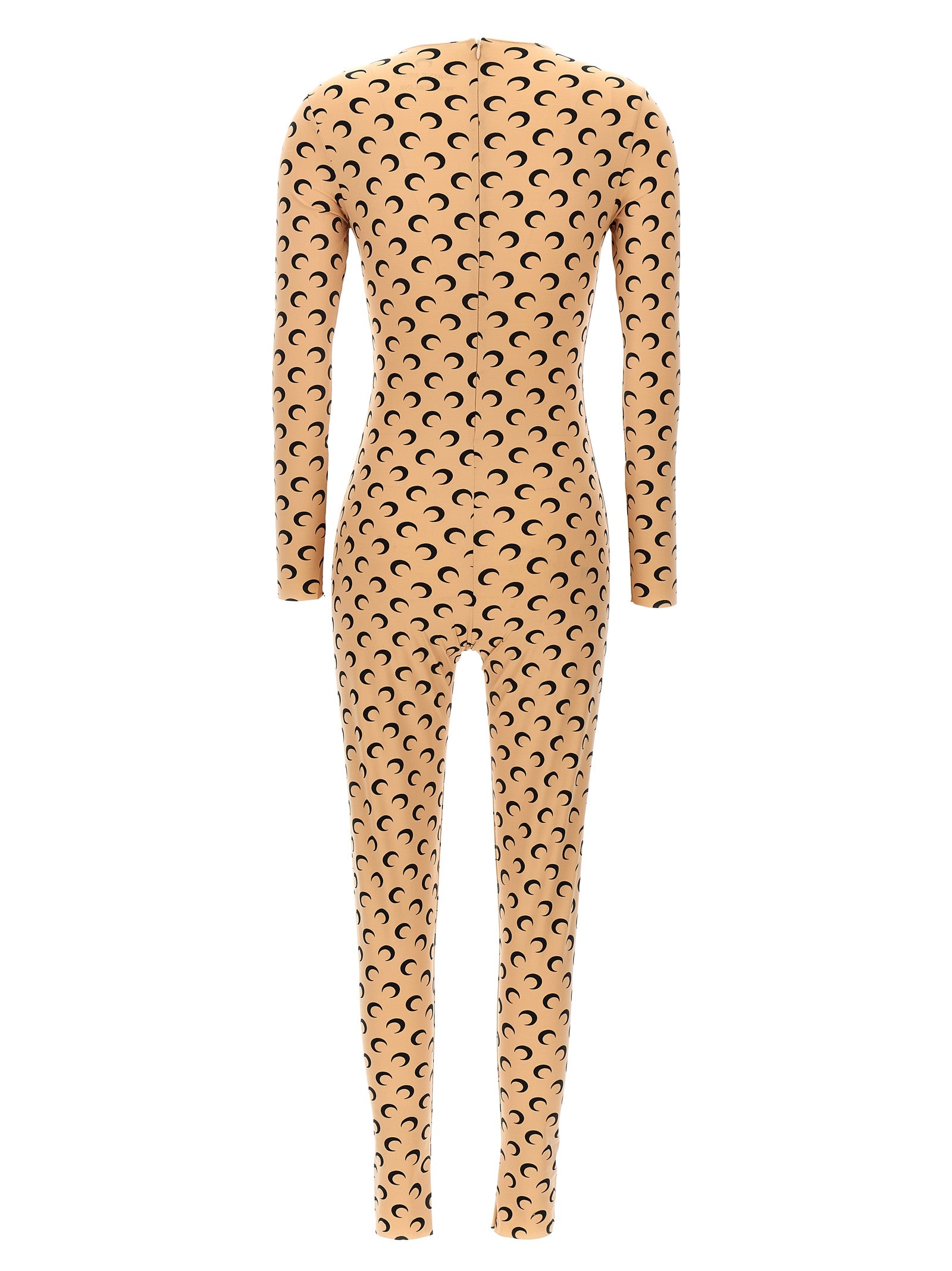 Marine Serre Beige Polyamide Jumpsuit