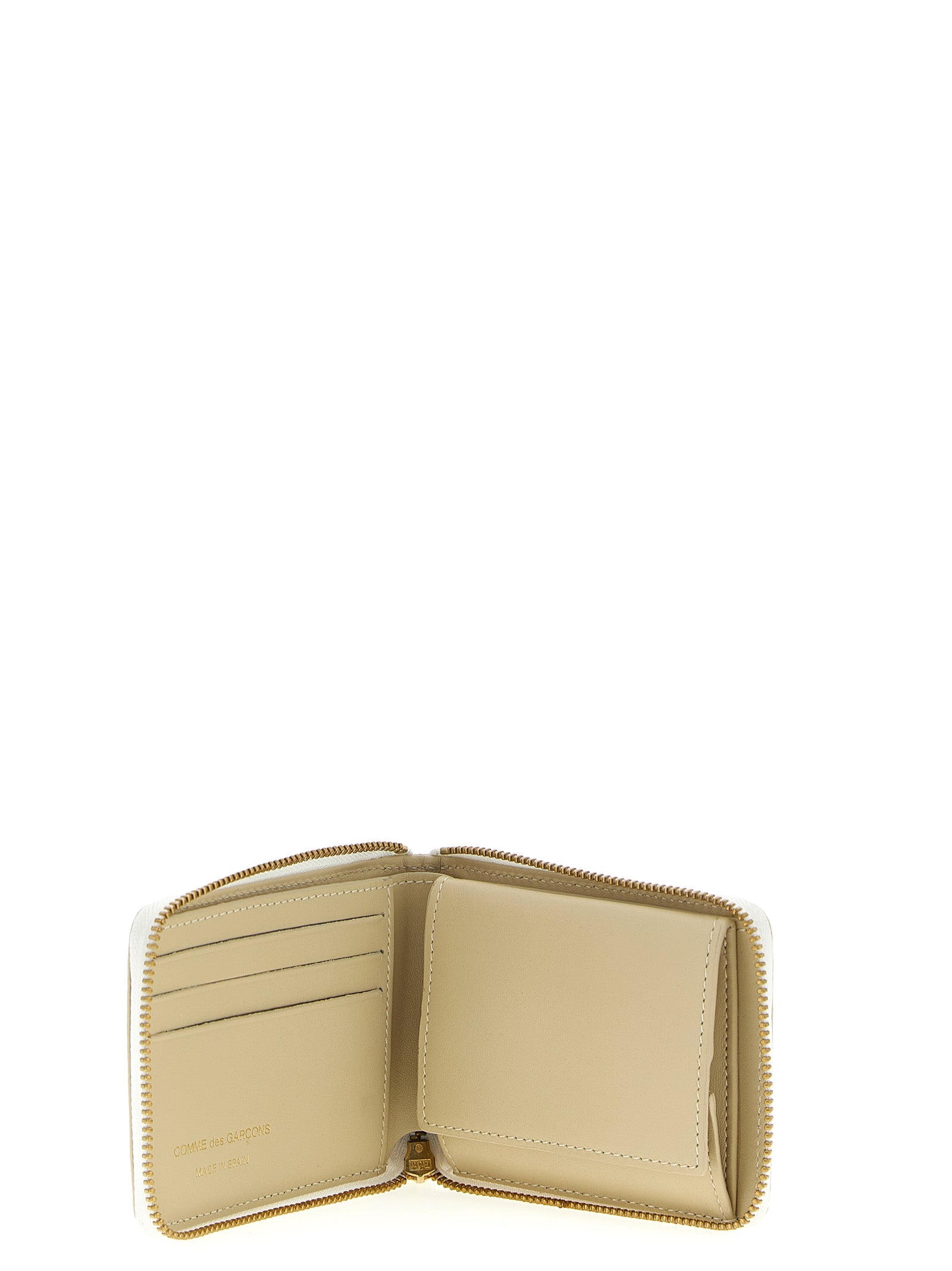Beige Calfskin Cardholder
