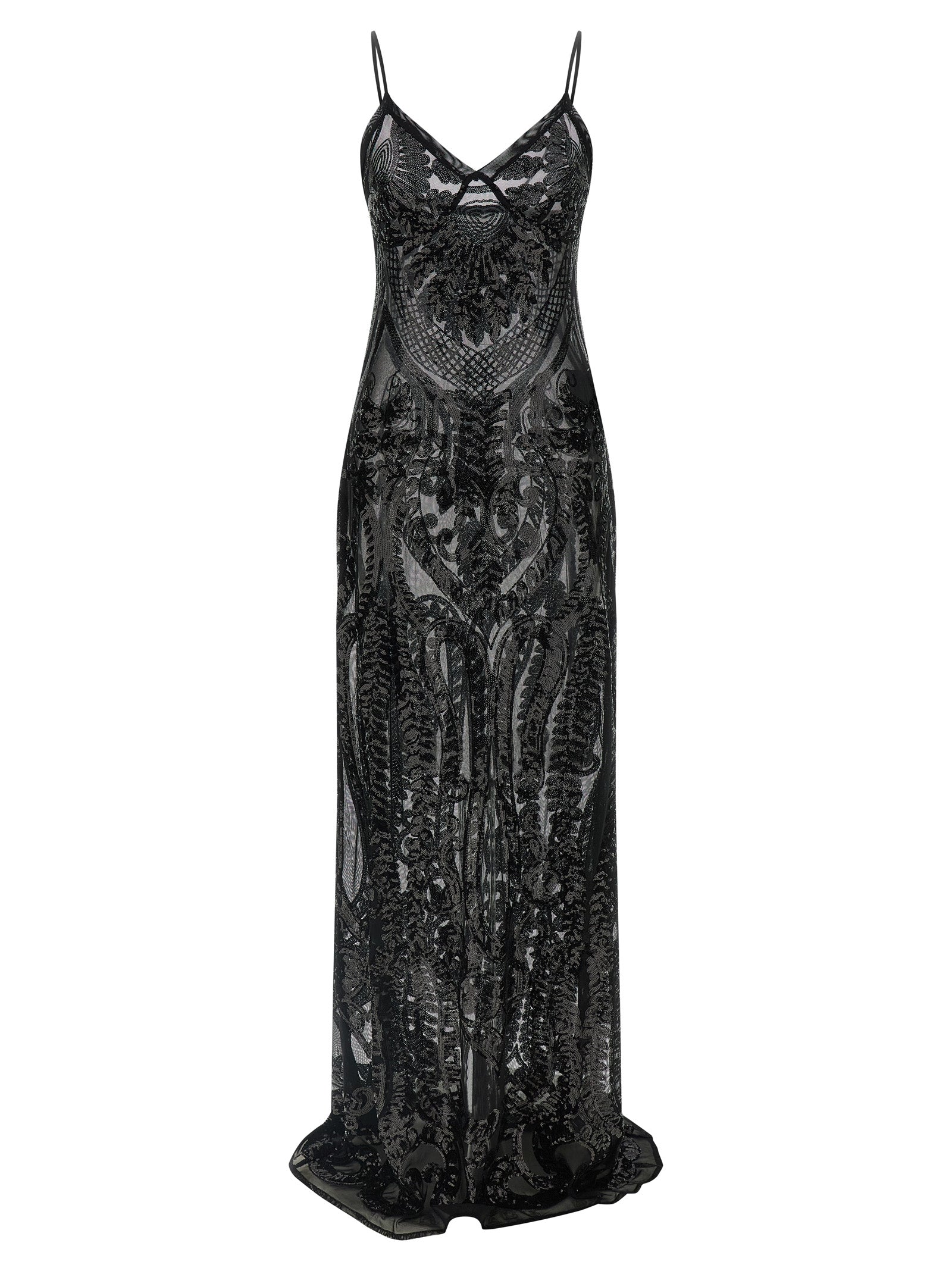 Norma Kamali Black Polyester Long Dress