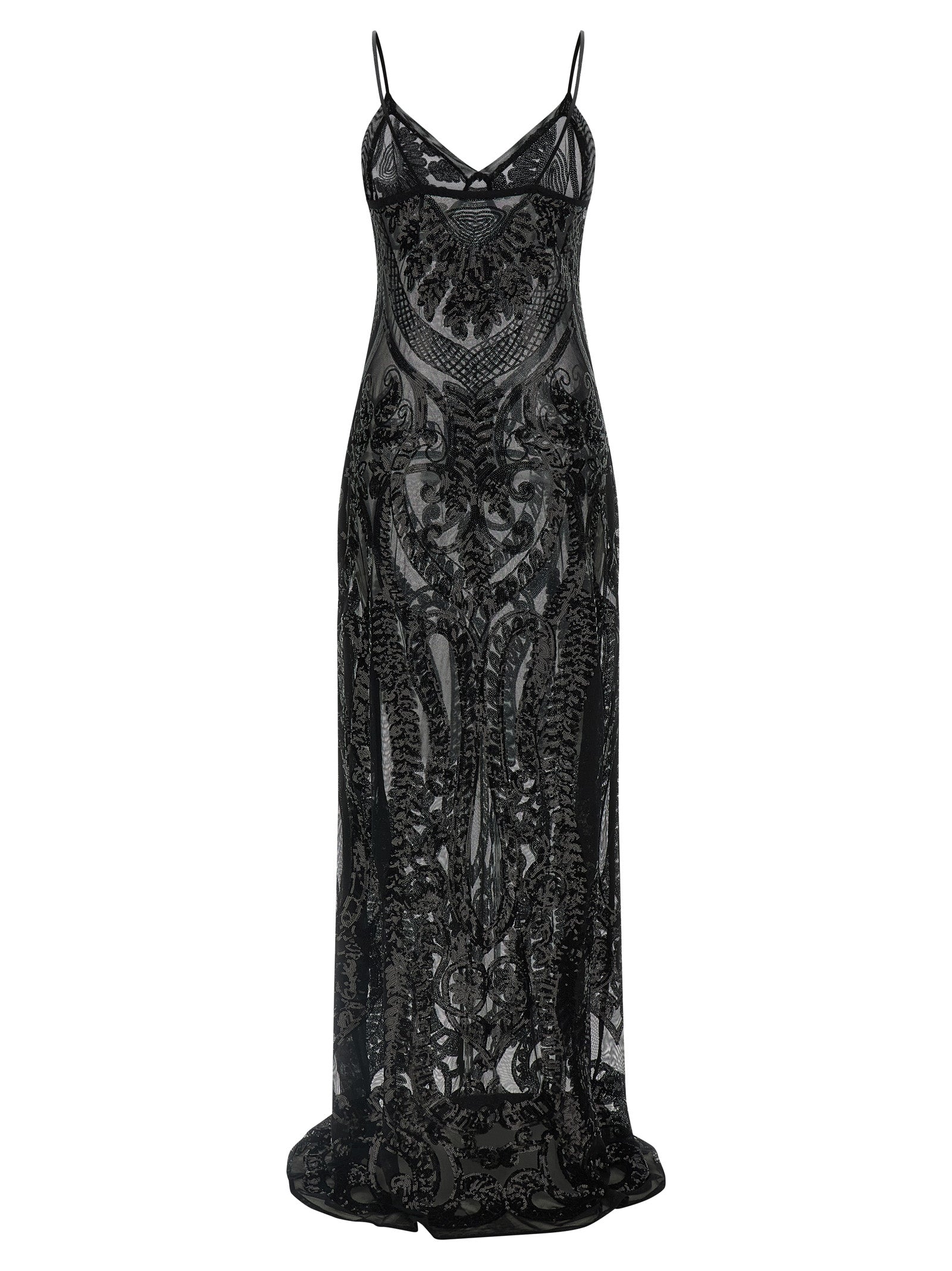Norma Kamali Black Polyester Long Dress