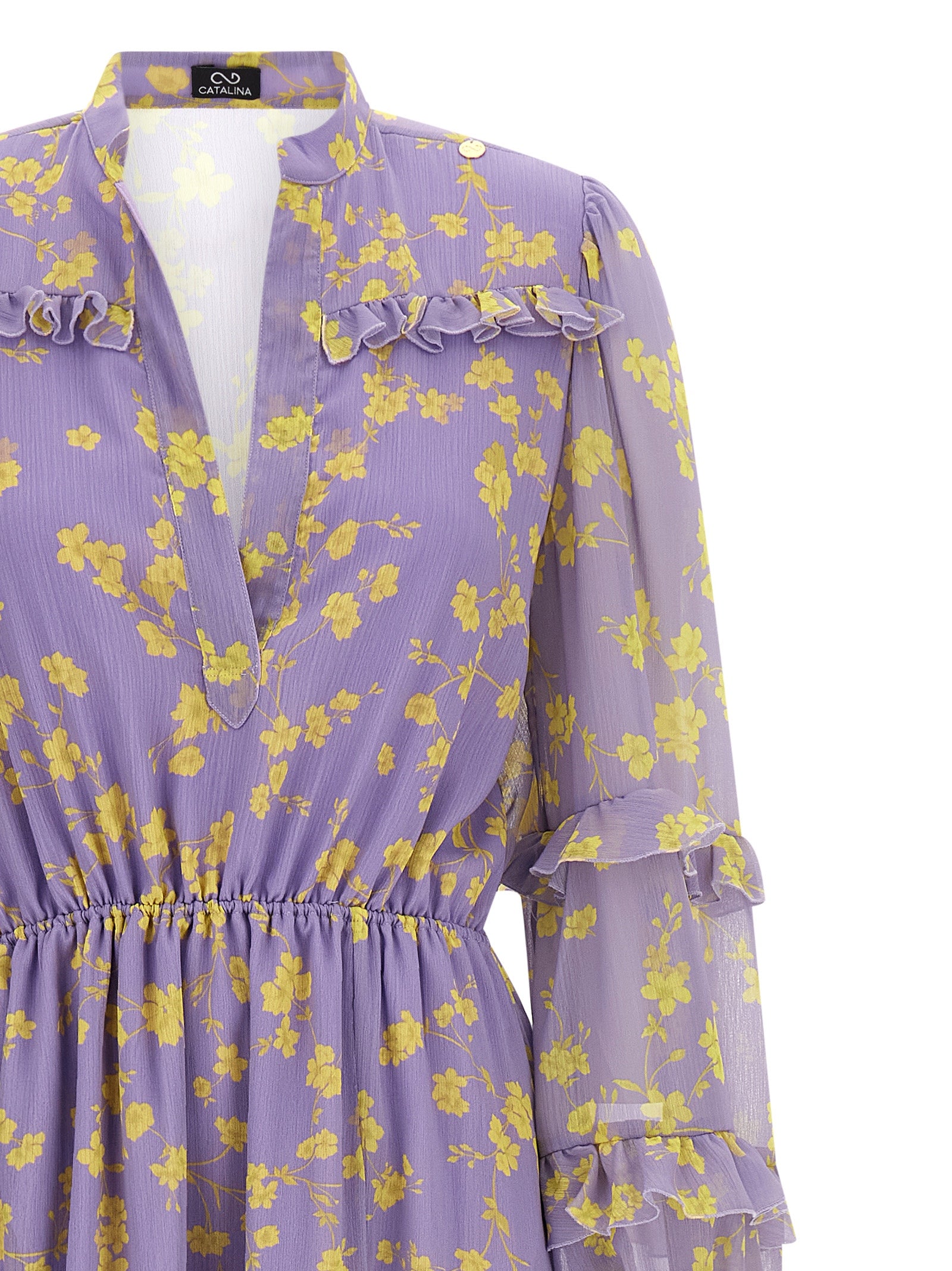 CATALINA Purple Recycled Polyester Long Dress