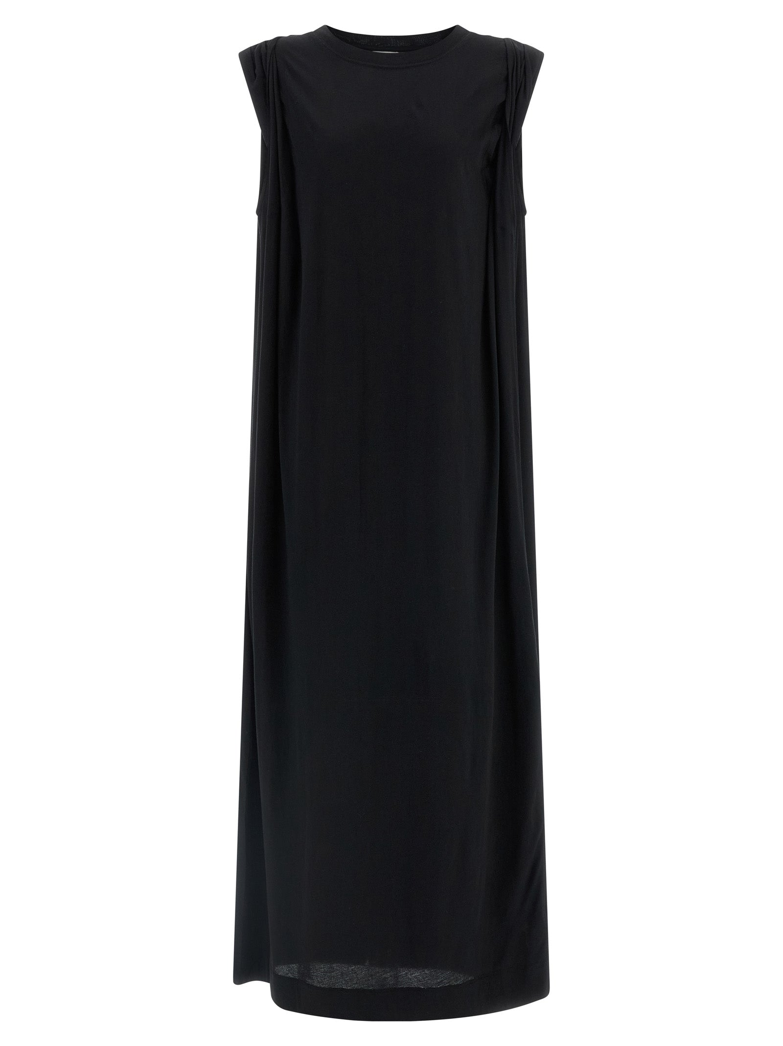 Dries Van Noten Black Cotton Long Dress