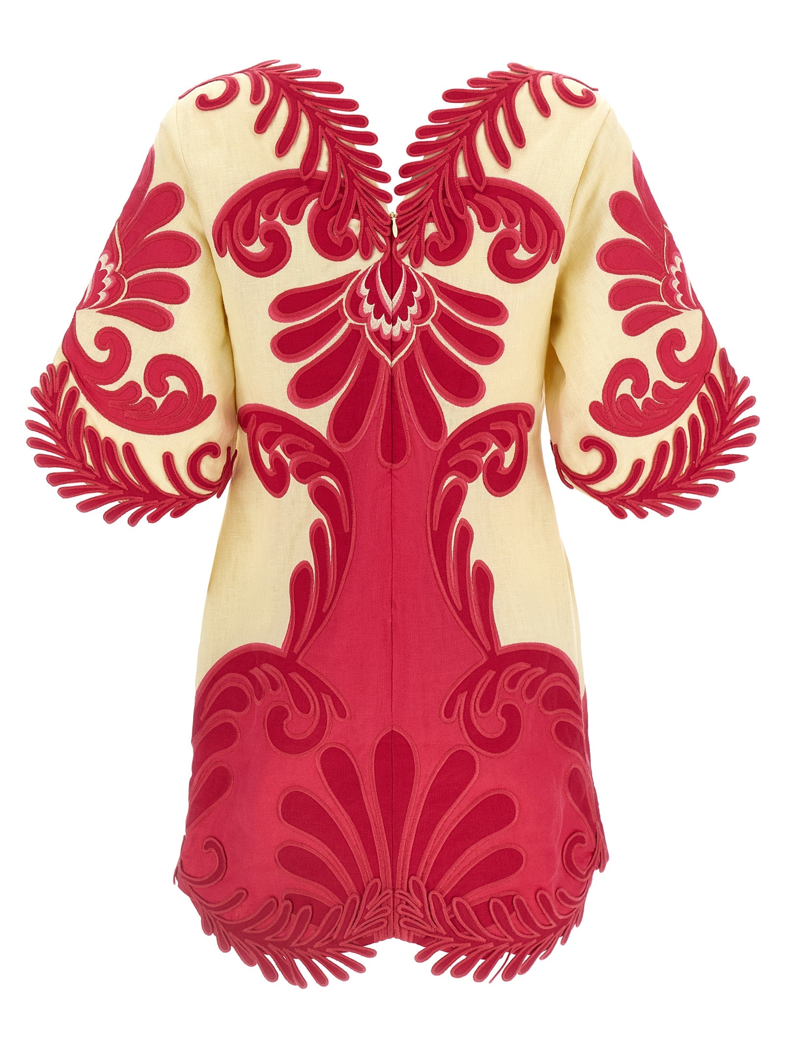 FARM RIO Fuchsia Viscose Short Dress