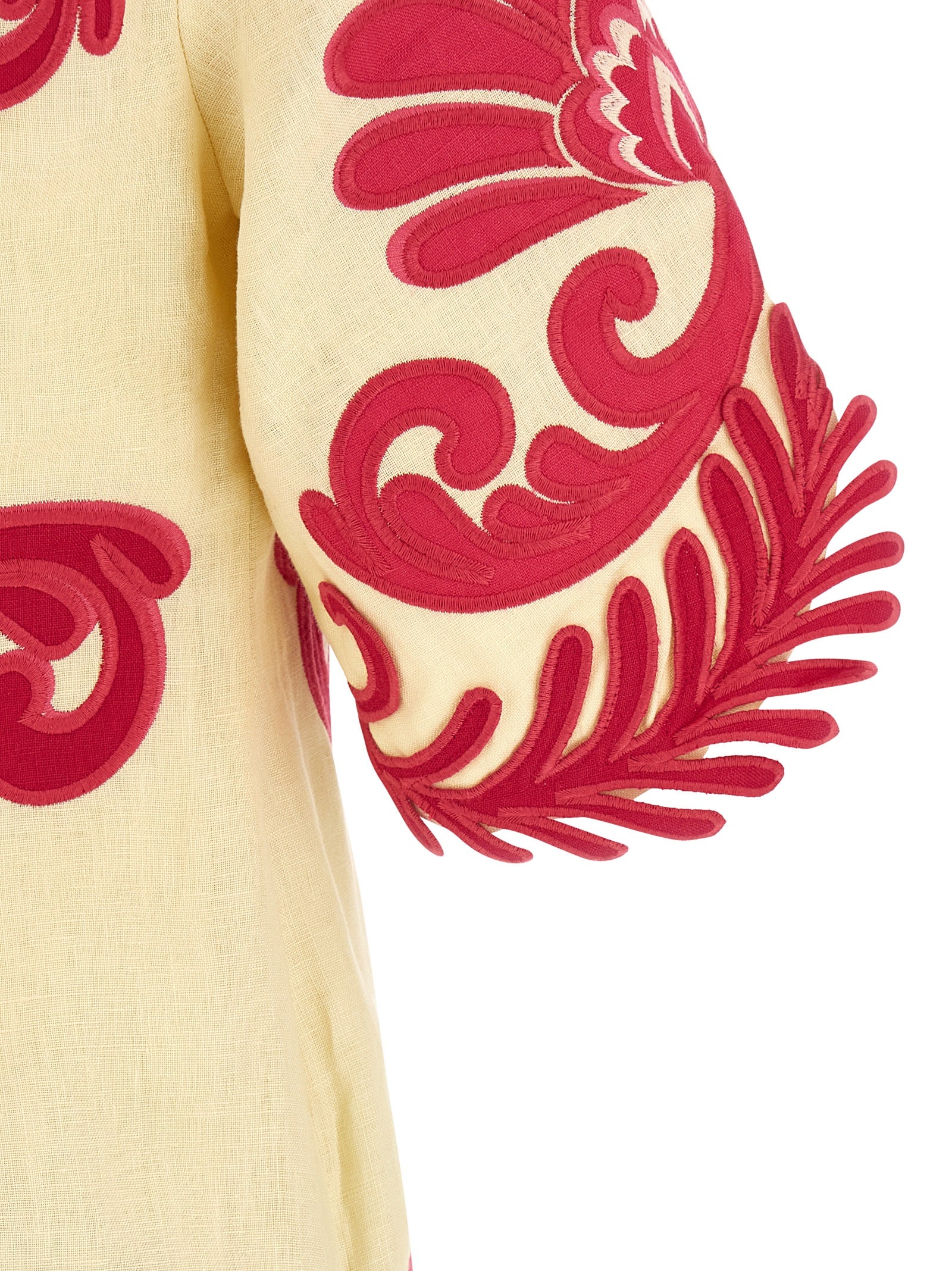 FARM RIO Fuchsia Viscose Short Dress