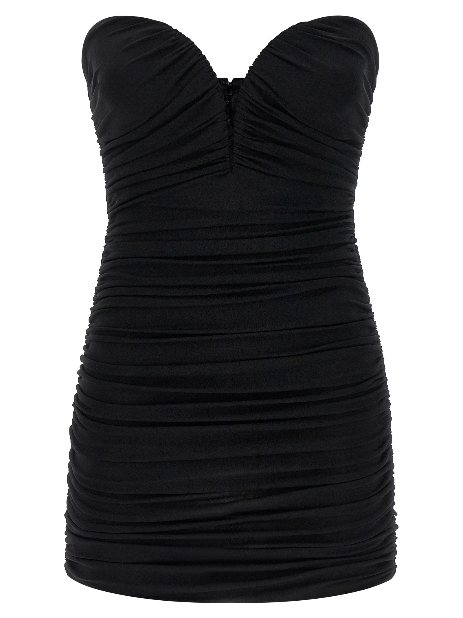 Elisabetta Franchi Black Viscose Short Dress