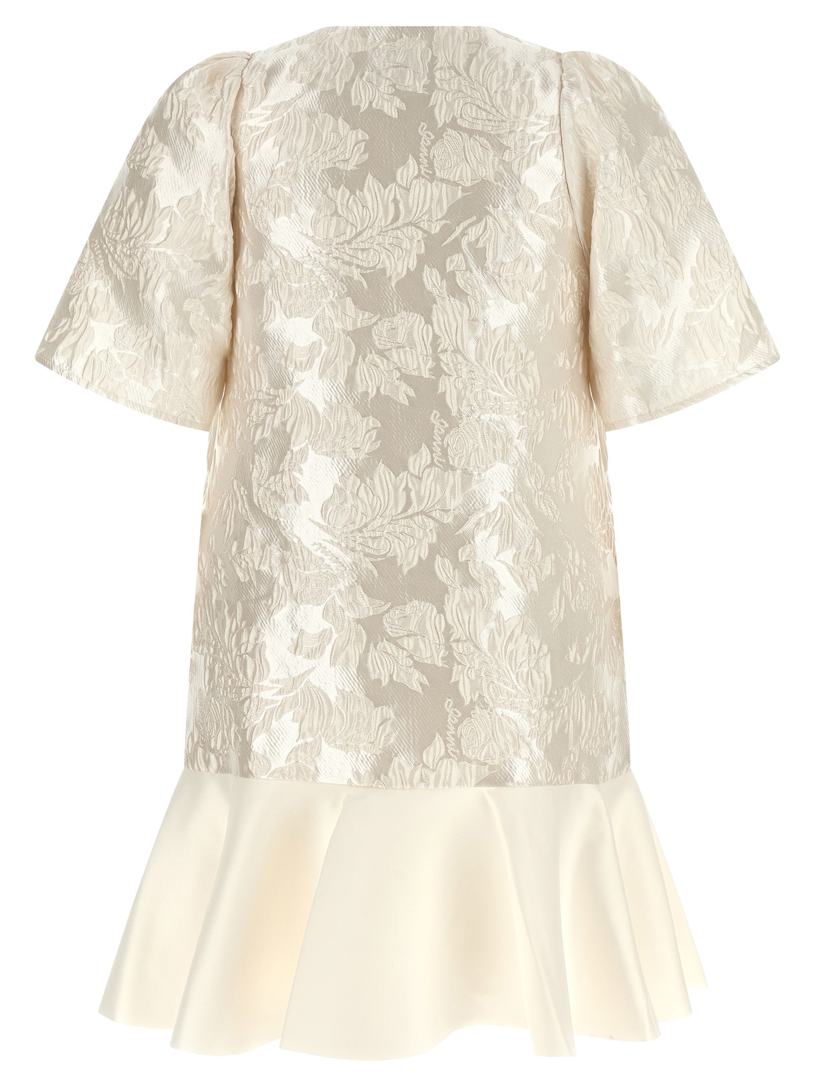 Ganni White Polyester Short Dress