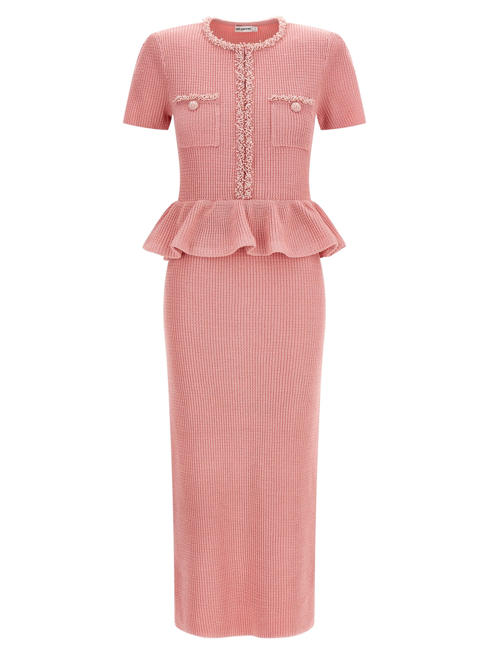 Self-Portrait Multicolor Polyester Midi Dress