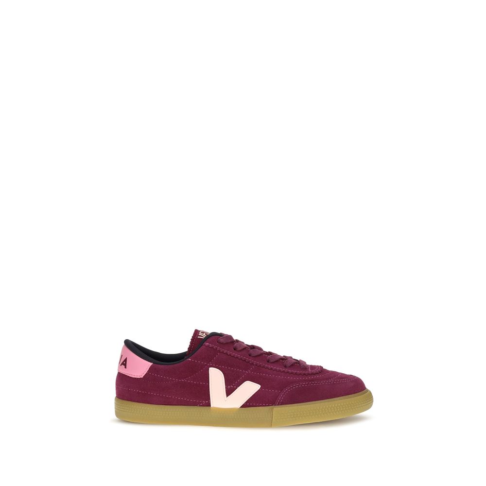 Veja Purple Calf Leather Bos Taurus Low Top Sneakers
