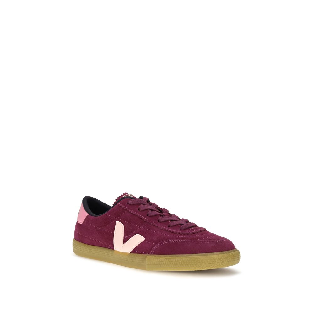 Veja Purple Calf Leather Bos Taurus Low Top Sneakers