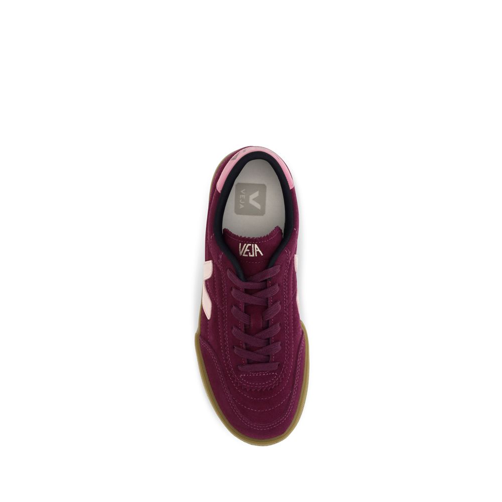 Veja Purple Calf Leather Bos Taurus Low Top Sneakers