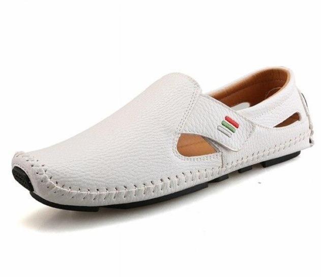 Peas shoes lazy leather shoes