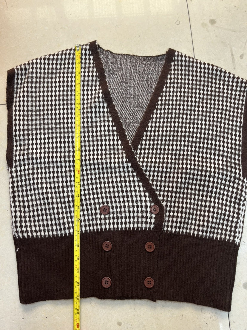 Cardigan Sweater Vest Women Outer Wear Top