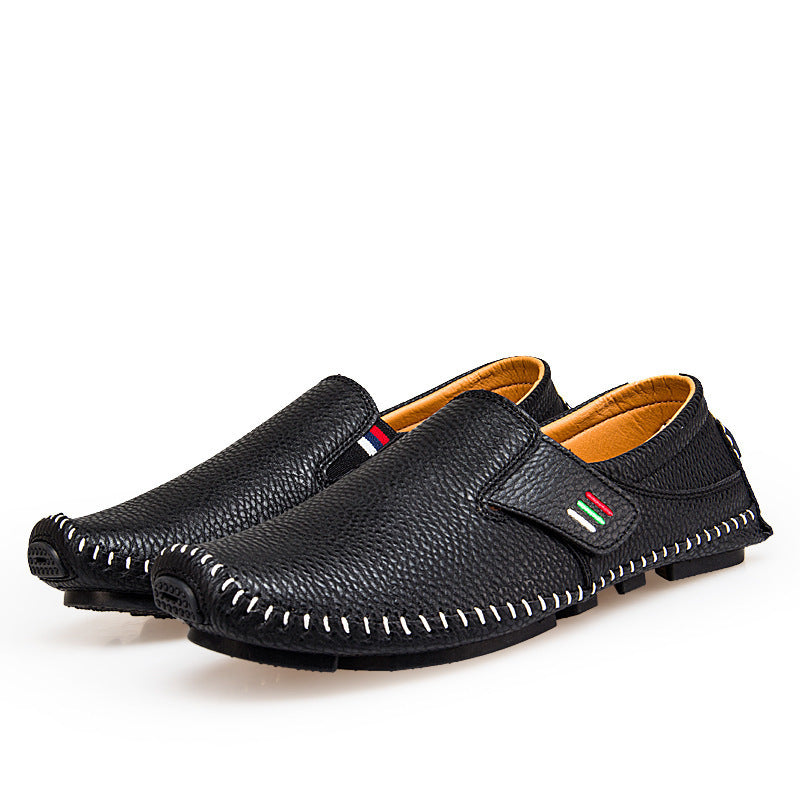 Peas shoes lazy leather shoes