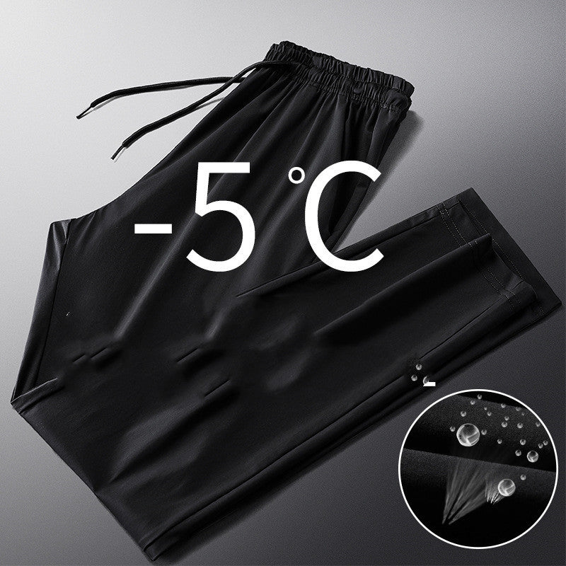 Men''s Korean Fashion Summer Thin Legged Quarter Sweatpants Loose Ice Versatile Casual Pants