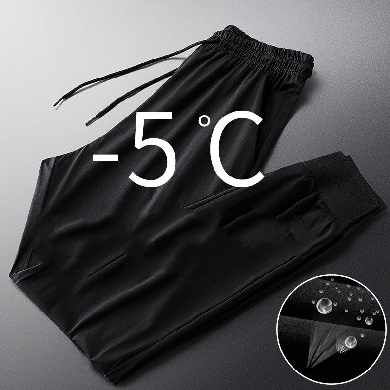 Men''s Korean Fashion Summer Thin Legged Quarter Sweatpants Loose Ice Versatile Casual Pants